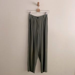 Vintage Armani cropped pleated trousers